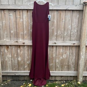 Maroon Gown for wedding/holiday/Christmas/Valentine’s day party